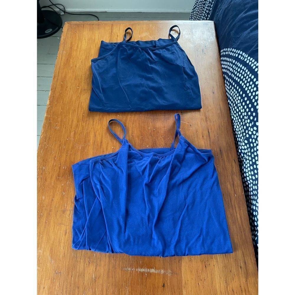 Women’s blue Seamless tank bundle OS